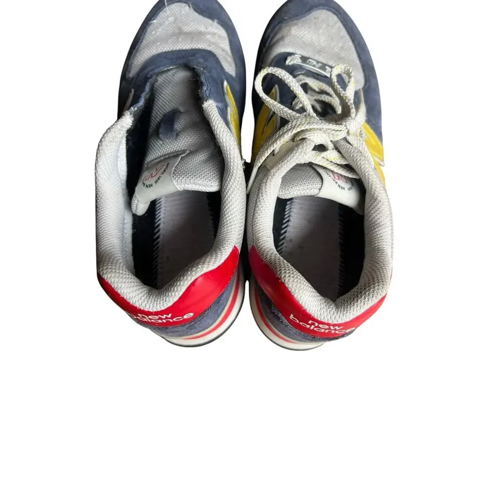GC574DR2 New Balance 574 Rugged Indigo Honeycomb Red Blue Yellow US 6.5